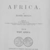 The earth and its inhabitants, West Africa, Title page