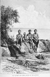 Fan women and child, banks of the Ogoway.