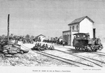 Station du Chemin de fer de Dakar a Saint - Louis.