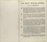 The next British empire : a population policy for home amentiy and empire defence