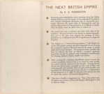 The next British empire : a population policy for home amentiy and empire defence