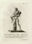 Ercole, che, tenendosi Anteo stretto fra le braccia, lo fa scoppiare; Opera Greca, esistente nel Cortile di Palazzo Pitti.
