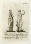 Statua antica d'una Vestale d'incerto Scultore ed altra Statua del pari antica e di mano incognita, rappresentante un' Augure; ambedue lungo lo Stradone all'Isolotto in Boboli.
