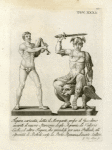 Figura caricata, detta il Morgante, presso il giardino avanti il nuovo Stanzone degli Agrumi; di Valerio Cioli; ed altra Figura, che prendesi per una Pallade, all' estrmità di Boboli verso la Porta Romana d'incerto Scultore.