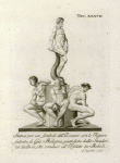 Statua per un Simbolo dell'Oceano con le Figure Sedenti; di Gio. Bologna; guardata dallo Stradone in declivio, che conduce all'Isolotto in Boboli.