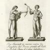 Due Fanciulli in marmo, sopra la Ringhira del Vivaio grande all'Isolotto in Boboli: Opera di Cosimo Salvestrini.