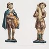 1. Le joueur de vielle ; 2. Joueur de cornemuse. Musée du Louvre, collection Sauvagrot.