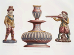 Le capitaine Bravache, Musée du Louvre ; Flambeau, Musée du Louvre, collection Sauvageot ; Arquebusier, Musée du Louvre.