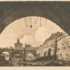 Le Pont-Neuf et la Samaritaine de dessous la première arche du Pont-au-Change.