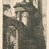 Entrée du couvent des capucins français à Athènes.