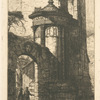 Entrée du couvent des capucins français à Athènes.