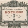 Adresse de Rochoux, marchand d'estampes.