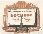 Adresse de Rochoux, marchand d'estampes.