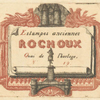 Adresse de Rochoux, marchand d'estampes