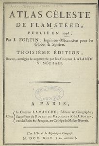 Atlas celeste de Flamsteed, publie en 1776