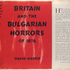 Britain and the Bulgarian horrors of 1876.