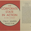 The corporate state in action; Italy under fascism.