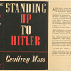 Standing up to Hitler.