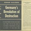 Germany's revolution of destruction.