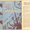 Crisis for Christianity.