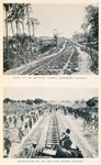 Scene on the Southern Nigeria (extension) highway; Plate - laying on the Northern Nigeria railray.