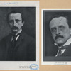 J. M. Barrie [a sheet with two portraits].