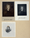 Josiah Bartlett [a sheet with 3 portraits].