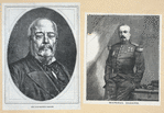 The late Marshal Bazaine ; Marshal Bazaine [a sheet with two portraits].