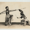 Battle dances, Mangkunagaran and Kraton, Surakarta: Danced battle (Pandji Andaga vs. Buginese warrior), Mangkunagaran, Solo