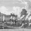 Armed women with the King at their head, going to war