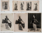 Golek puppet; Golek dancer, Istana Mangkunagaran, Surakarta (ulap-ulap, top extreme right); Golek dancer, Kraton Yogyakarta