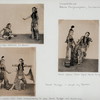 Langendriya (dance-opera), Istana Mangkunagaran, Surakarta: Menak Djingga addresses his servant; Damar Wulan (left) fights Menak Djingga; Damar Wulan (left) tries unsuccessfully to stab Menak Djingga who taunts him. (Menak Djingga is played by Djaikem)