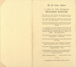 The Reverend Richard Baxter; under the cross (1662-1691).