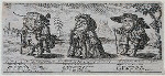 Sir Bandy-leg Platter-face - going out of town with - Dame Dowdy, his wife, to keep her from the Company of Squire Amorous Great-hat, her Gallant