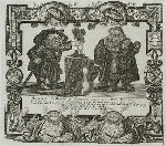 Mercurius Sublimate, a chymist, and his man Crucible