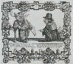 Mynheer Bacon-Face, captain of an East-India man, and Don Diego de los Nafos, a Spanish factor