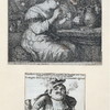 Man and woman smoking & drinking]; Jean Petit-Gros navigeant en qualite de Dragon des Couteaux pour les Indes Orientales  [Lilliputian -type figure]