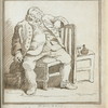 Mr. Ben: Read, a member of Hogarths Club at the Bedford Arms Tavern, drawn by him about the year 1757