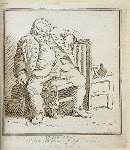 Mr. Ben: Read, a member of Hogarths Club at the Bedford Arms Tavern, drawn by him about the year 1757