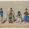 Men smoking and taking snuff