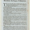 The case of the merchants who export tobacco
