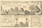 S.W. prospect og William's fort at Whidah ; Great popo, or Torri Bay ; Several sorts of Fetissos ; Plan of Willia'ams fort