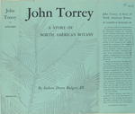 John Torrey; a story of North American botany.