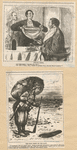 Indian curry ; The foot print on the sand [a sheet with two caricatures].