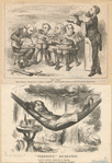 Hot pies!' ; 'Permissive' recreation [from the Punch, or the London Charivari, September 11, 1875 ; a sheet with two caricatures].