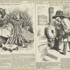 Punch's essence of Parliament [a sheet with two caricatures].