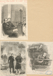 Lord Beaconsfield at church [from Ill. Lond. News, Apr. 30, 1881] ; A group in the ante-room of Prince Bismark's palace [from Frank Leslie's Illus. Family Almanac, 1879] ; Last visit of Lord Beaconsfield to the House [Harper's, July 1882].