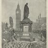 The Beaconsfield Statue, Westminster, on Primrose Day [from The Illustrated London News, April 29, 1893].