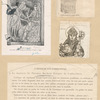 Murder of Beckett; Ancient etching of Beckett's shrine; Le martyre de Thomas Beckett Evêque de Canterbury [a sheet with three images].