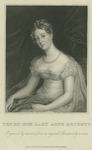 The Rt. Hon. Lady Anne Beckett, engraved by Thomson from an original miniature by Mrs. MEE.